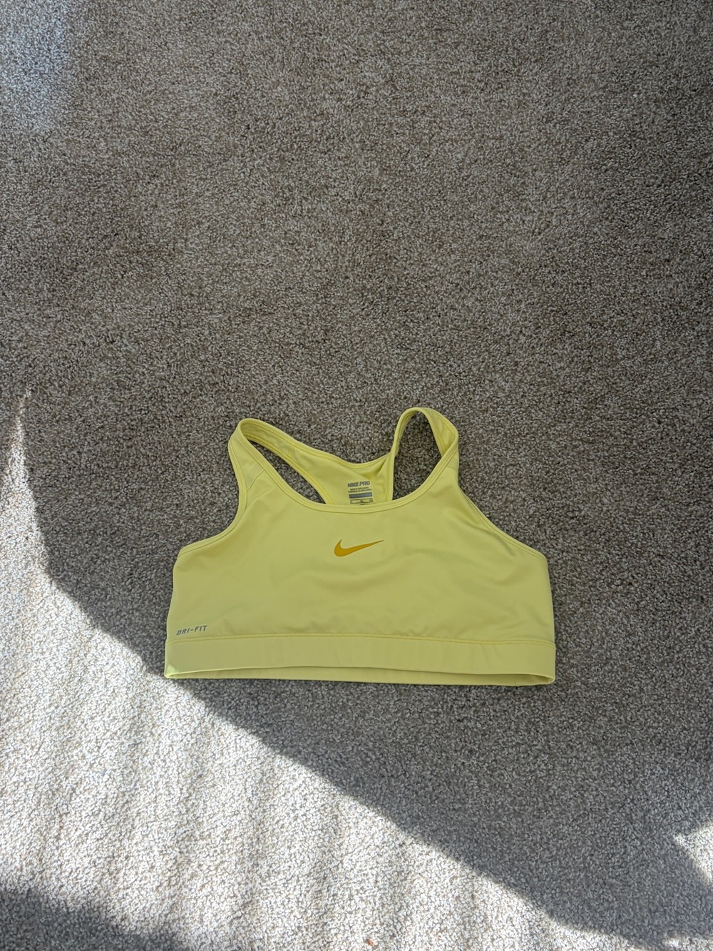 Nike Lemon Yellow Sports Bra